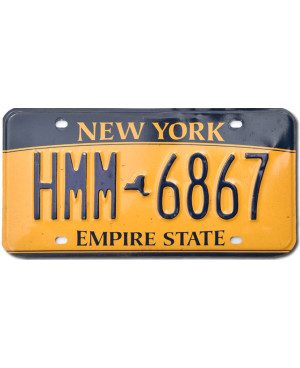 Tablica rejestracyjna USA New York Empire State HMM 6867