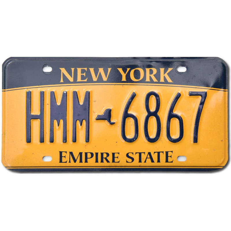Tablica rejestracyjna USA New York Empire State HMM 6867