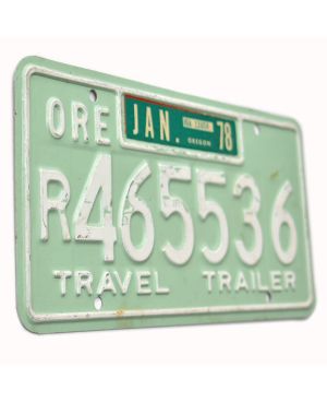 Americká SPZ Oregon 1978 Travel Trailer R465536