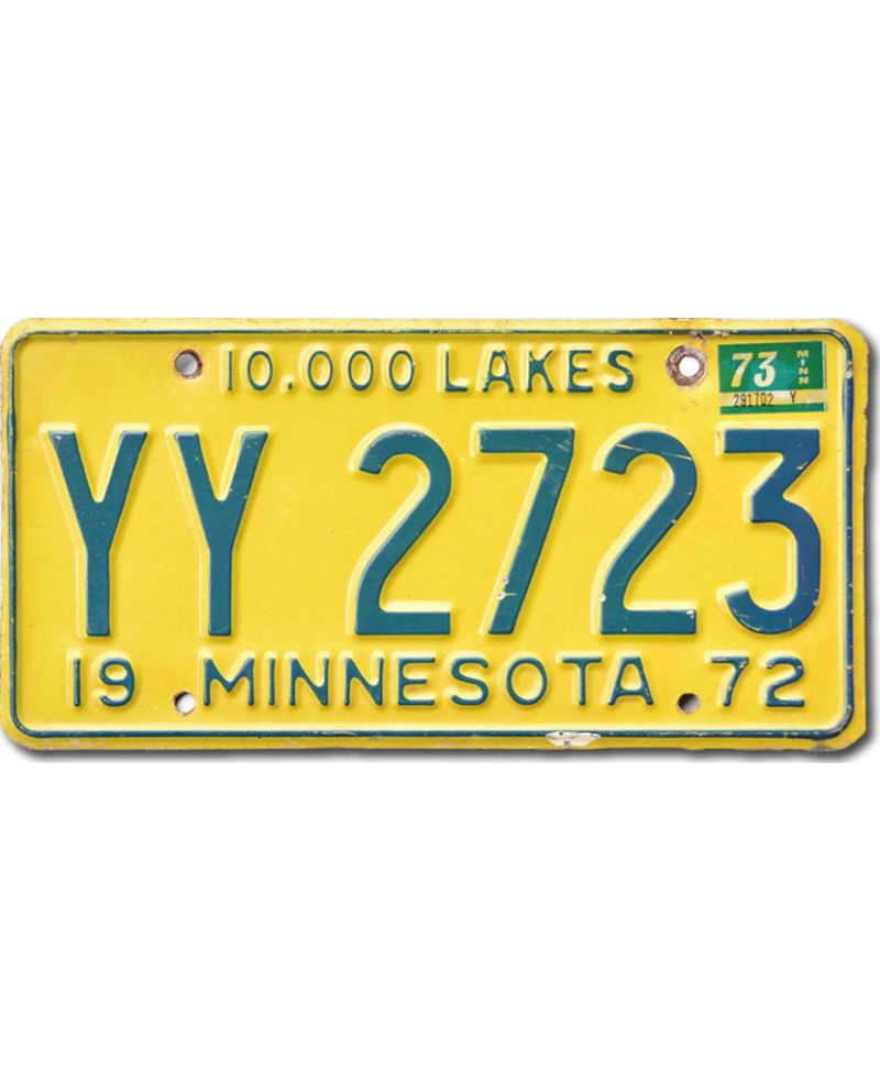 Tablica rejestracyjna USA Minnesota 1972 Truck YY 2723