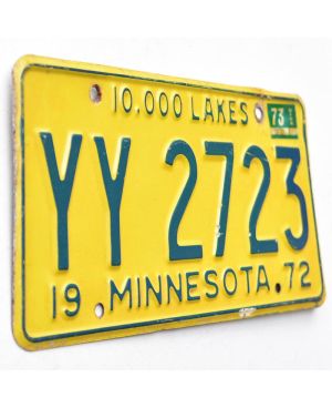 Americká SPZ Minnesota 1972 Truck YY 2723