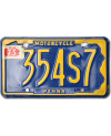 Motocyklowa Tablica Rejestracyjna USA Pennsylvania 354S7