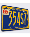 Motocyklowa Tablica Rejestracyjna USA Pennsylvania 354S7