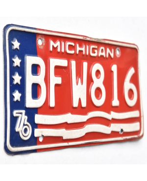 Americká SPZ Michigan 1976 Stars BFW816