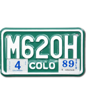 Motocyklowa Tablica Rejestracyjna USA Colorado M620H