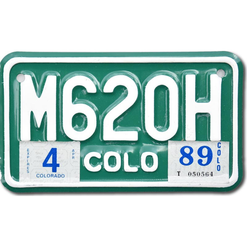Motocyklowa Tablica Rejestracyjna USA Colorado M620H