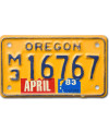 Motocyklowa Tablica Rejestracyjna USA Oregon M3 16767
