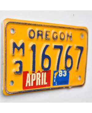 Motocyklowa Tablica Rejestracyjna USA Oregon M3 16767