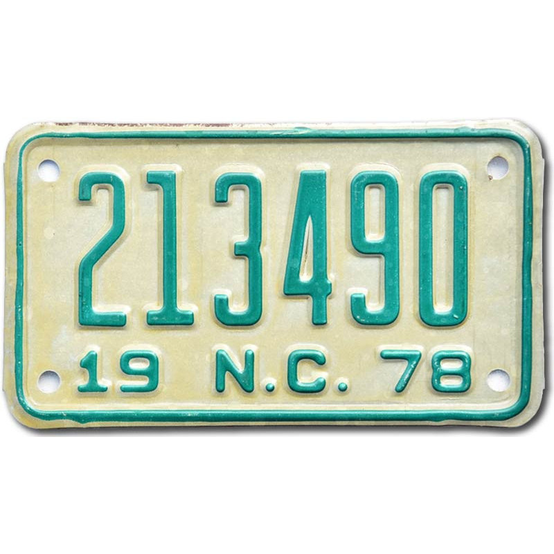 Motocyklowa Tablica Rejestracyjna USA North Carolina 213490