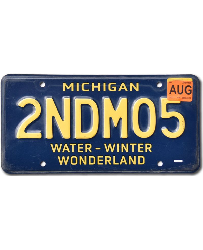 Tablica rejestracyjna USA Michigan Water Wonderland 2NDM05