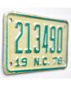 Motocyklowa Tablica Rejestracyjna USA North Carolina 213490