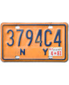 Motocyklowa Tablica Rejestracyjna USA New York Yellow 3794C4