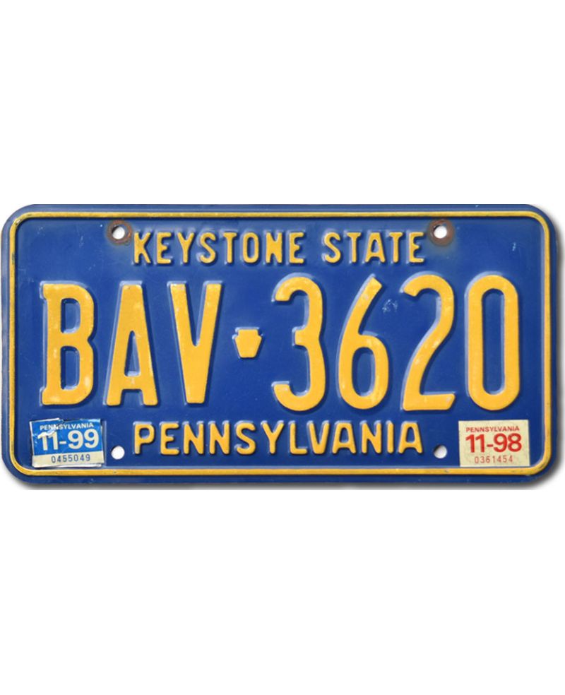 Tablica rejestracyjna USA Pennsylvania Keystone BAV-3620