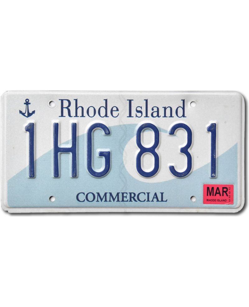 Tablica rejestracyjna USA Rhode Island Commercial 1HG 831