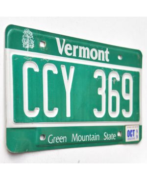 Tablica rejestracyjna USA Vermont Green State CCY 369