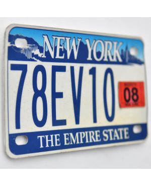 Motocyklowa Tablica Rejestracyjna USA New York Empire 78EV10