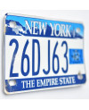 Motocyklowa Tablica Rejestracyjna USA New York Empire 26DJ63