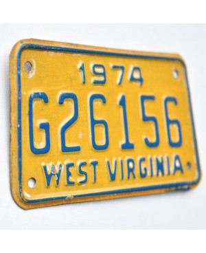 Motocyklowa Tablica Rejestracyjna USA West Virginia G26156