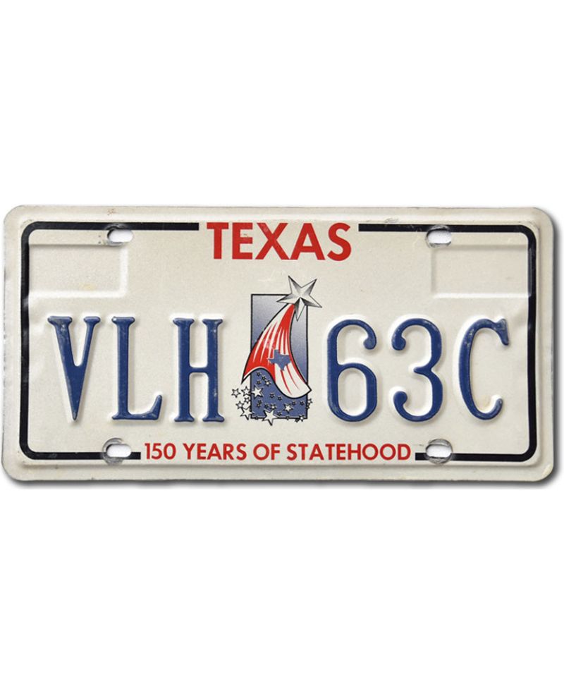 Americká SPZ Texas Statehood VLH 63C