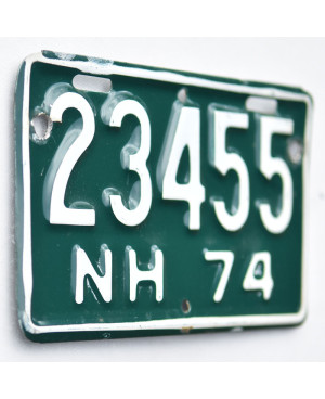 Motocyklowa Tablica Rejestracyjna USA New Hampshire 23455