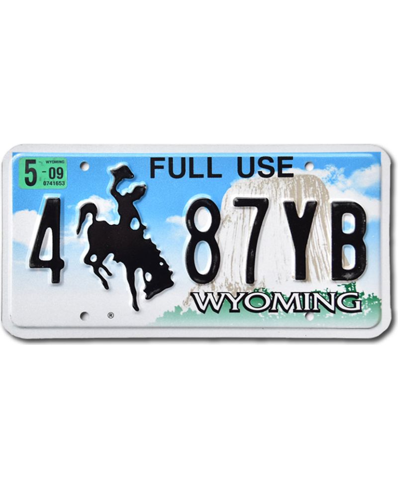 Americká SPZ Wyoming Bronco 4-87YB