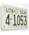 Motocyklowa Tablica Rejestracyjna USA Utah 4-1053