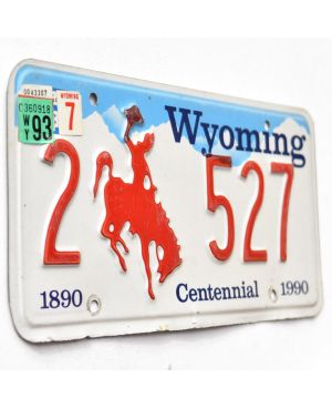 Tablica rejestracyjna USA Wyoming Centennial 2-527