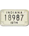 Motocyklowa Tablica Rejestracyjna USA Indiana 18987 moto