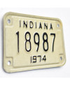 Motocyklowa Tablica Rejestracyjna USA Indiana 18987 moto