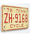 Motocyklowa Tablica Rejestracyjna USA Tennessee ZH-9168