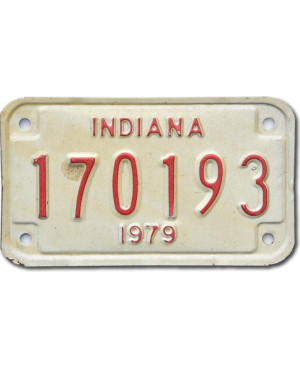Motocyklowa Tablica Rejestracyjna USA Indiana 170193