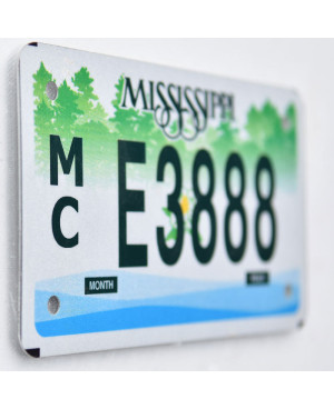 Motocyklowa Tablica Rejestracyjna USA Mississippi MC E3888