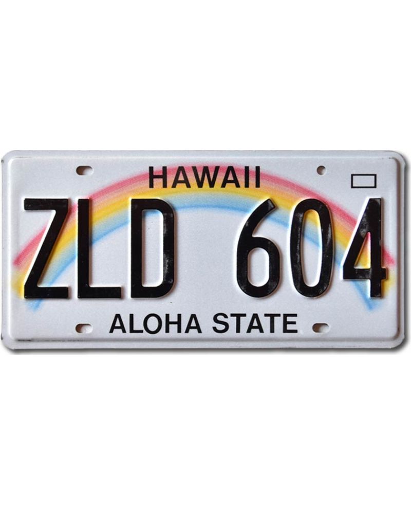 Tablica rejestracyjna USA Hawai Rainbow ZLD 604