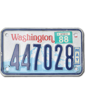Motocyklowa Tablica Rejestracyjna USA Washington 447028
