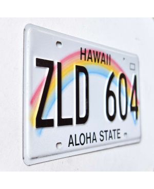 Tablica rejestracyjna USA Hawai Rainbow ZLD 604