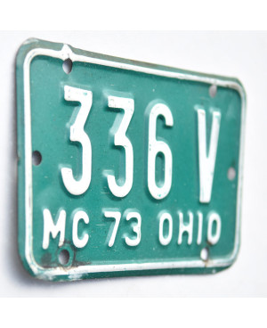 Motocyklowa Tablica Rejestracyjna USA Ohio 336V