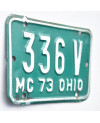 Motocyklowa Tablica Rejestracyjna USA Ohio 336V