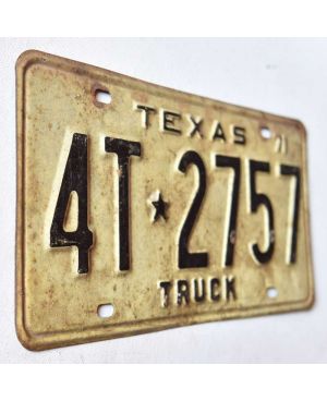 Americká SPZ Texas 1971 Truck 4T-2757