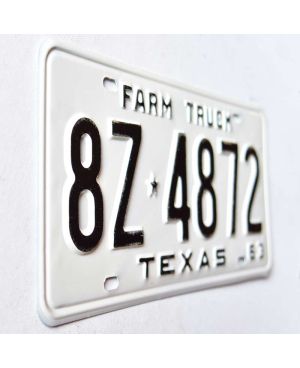 Tablica rejestracyjna USA Texas 1963 Farm Truck 8Z-4872