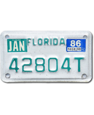 Motocyklowa Tablica Rejestracyjna USA Florida 42804T