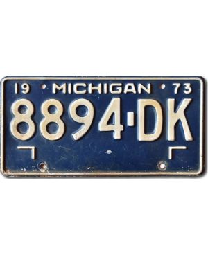 Tablica rejestracyjna USA Michigan 1973 Blue 8894-DK