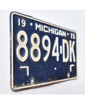 Americká SPZ Michigan 1973 Blue 8894-DK