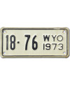 Motocyklowa Tablica Rejestracyjna USA Wyoming 18-76