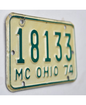 Motocyklowa Tablica Rejestracyjna USA Ohio 18133