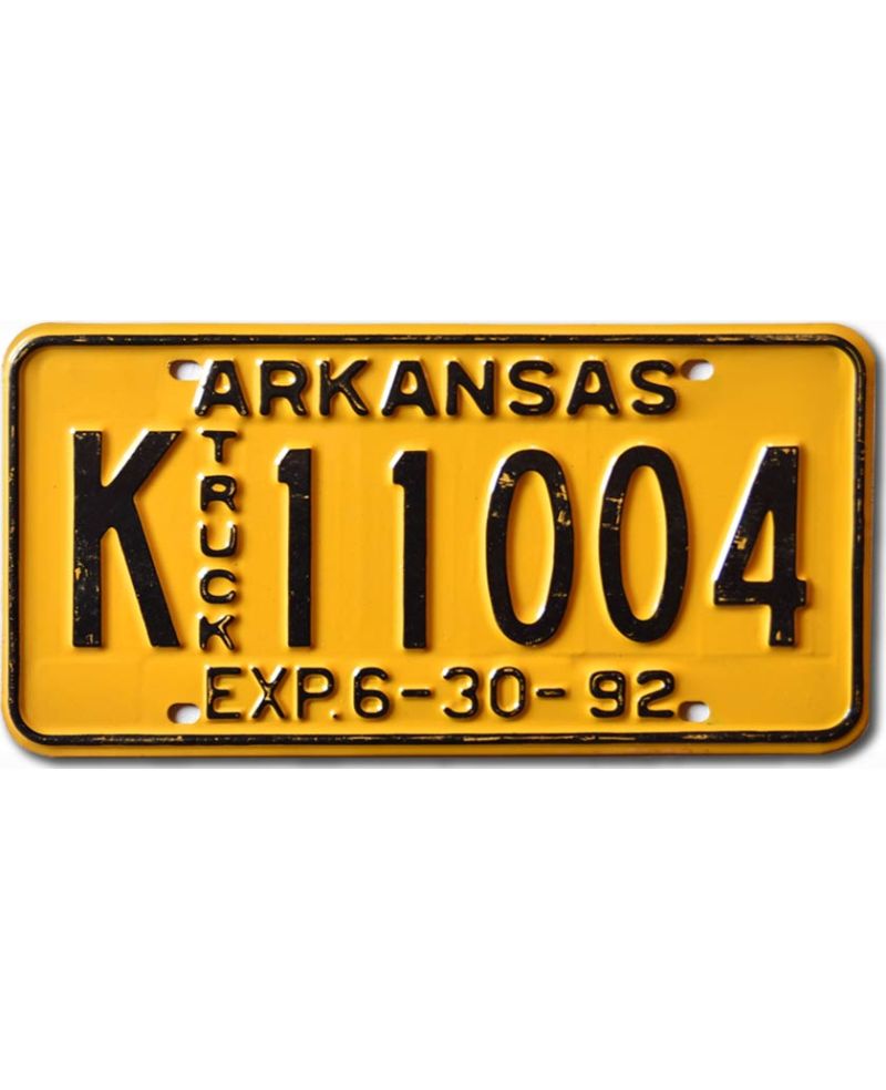 Tablica rejestracyjna USA Arkansas 1992 Truck K-11004