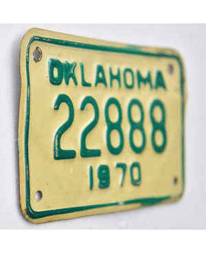 Motocyklowa Tablica Rejestracyjna USA Oklahoma 22888
