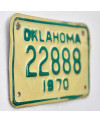 Motocyklowa Tablica Rejestracyjna USA Oklahoma 22888