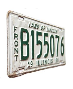 Tablica rejestracyjna USA Illinois 1956 Land of Lincoln B155076