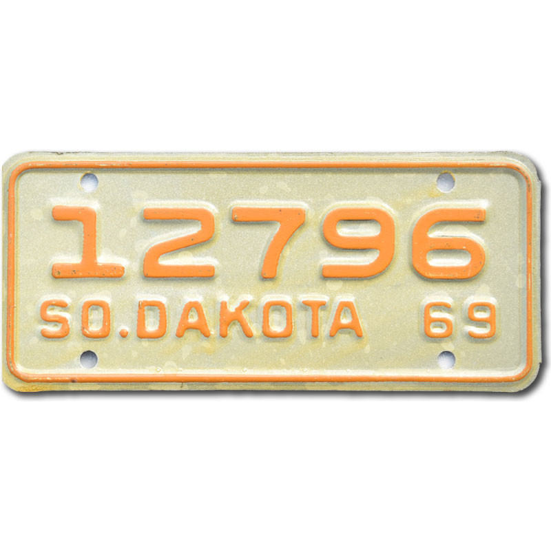 Motocyklowa Tablica Rejestracyjna USA South Dakota 12796