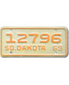 Motocyklowa Tablica Rejestracyjna USA South Dakota 12796